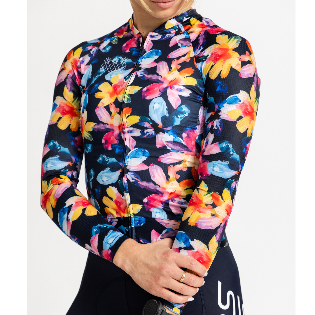 Women's Long Sleeve Pro Jersey | Midnight Petal