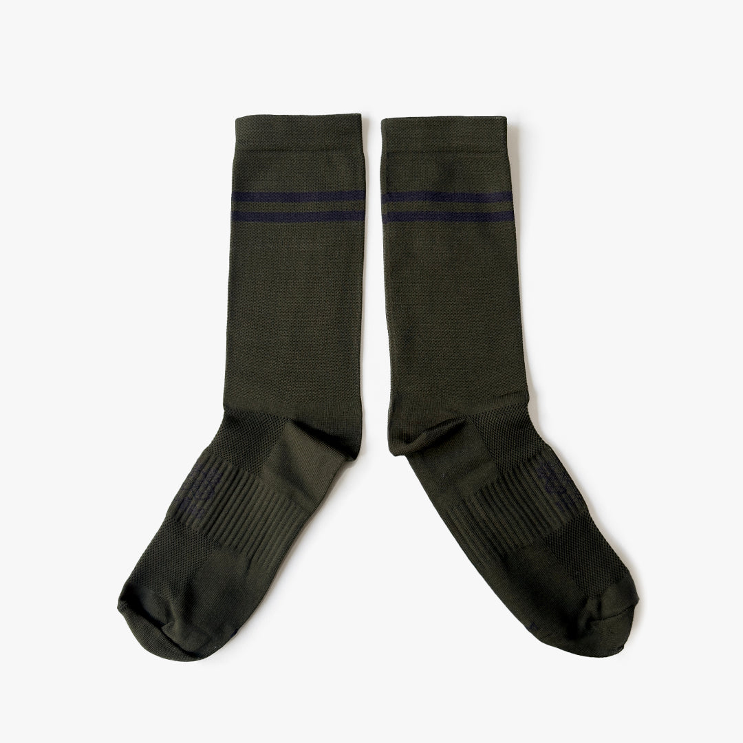Socks | Olive & Black