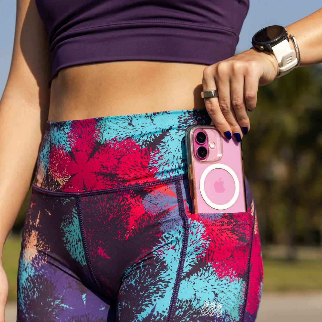 Women's OMG Shorts 4" | Purple Flowers