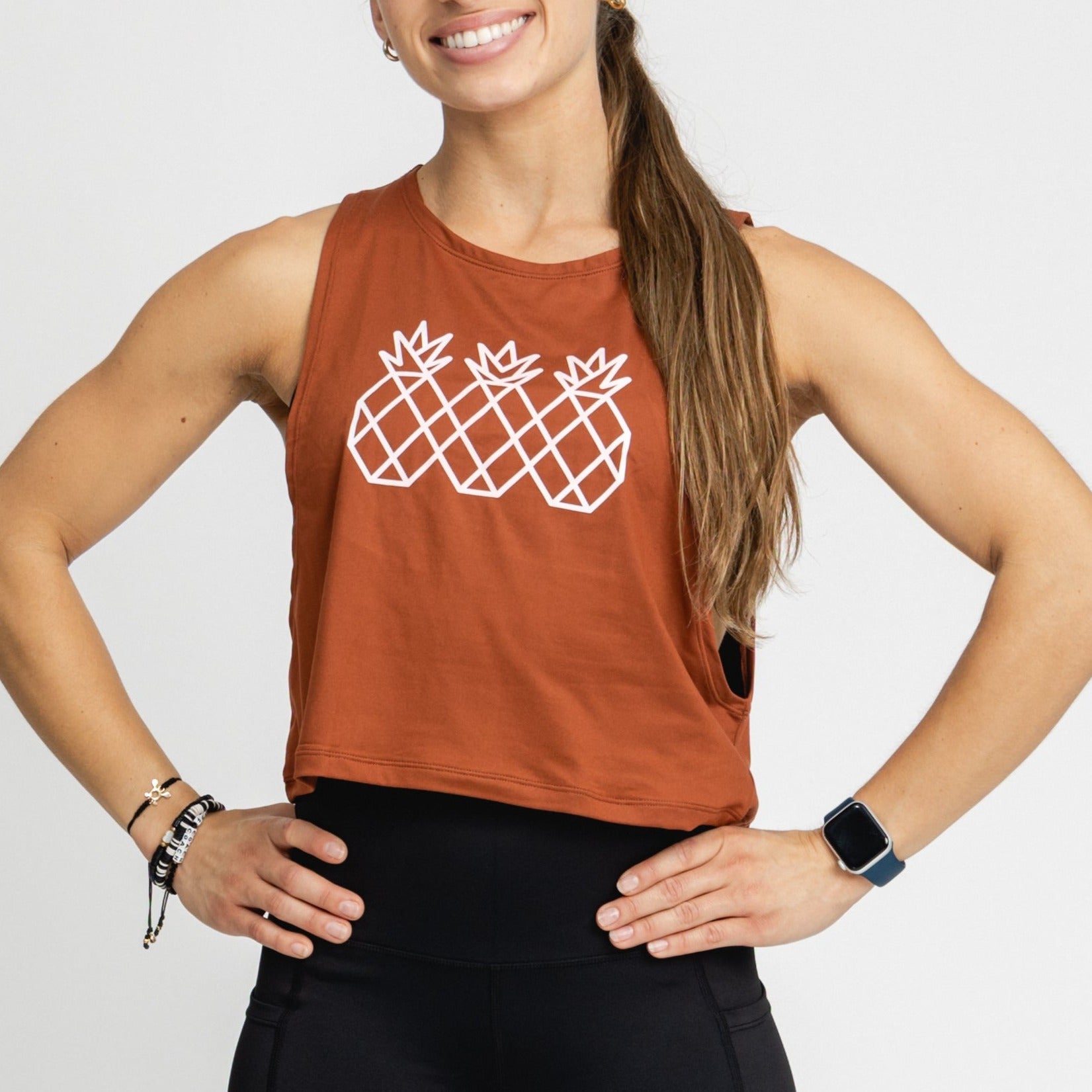 Women's Muscle Tank Crop | Copper