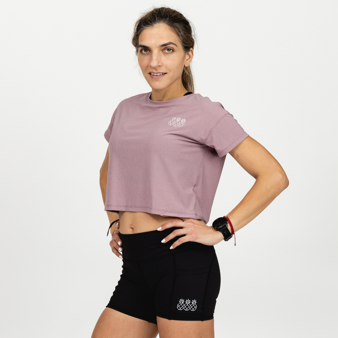 Women's Dry Fit Crop Top | Pink