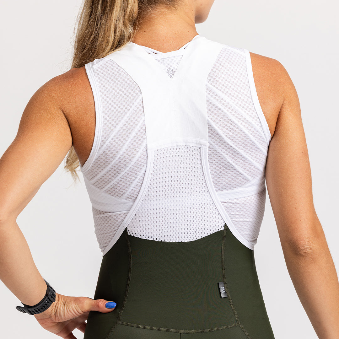 Women's Seamless Bibs | Dark Green