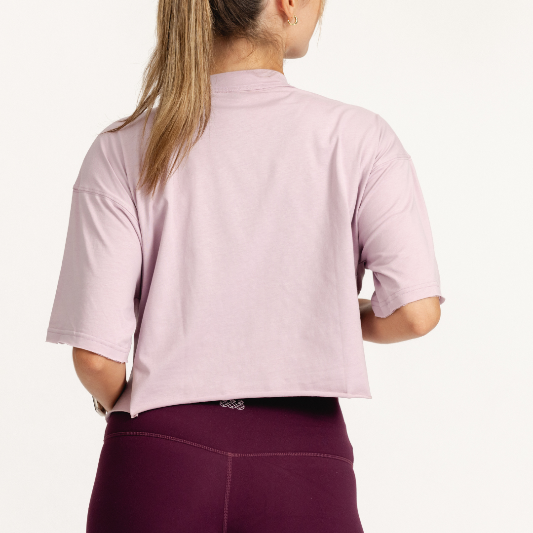 With Ease Crop Tee | Lavender