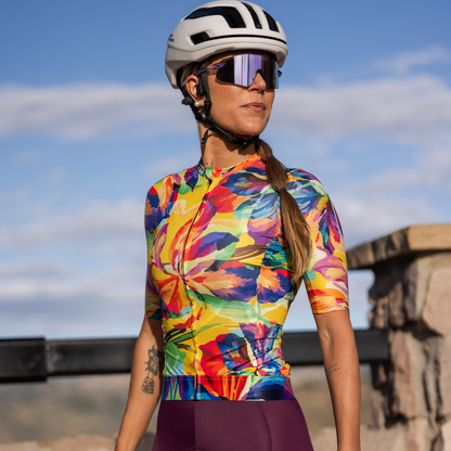 Women's Pro Jersey | Yellow Flowers