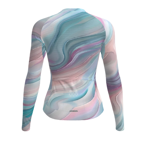 Women's Long Sleeve Pro Jersey  | Pink Swirl