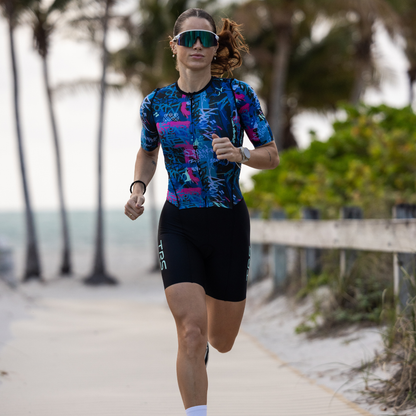 Edge Tri Suit | Blue Graffiti