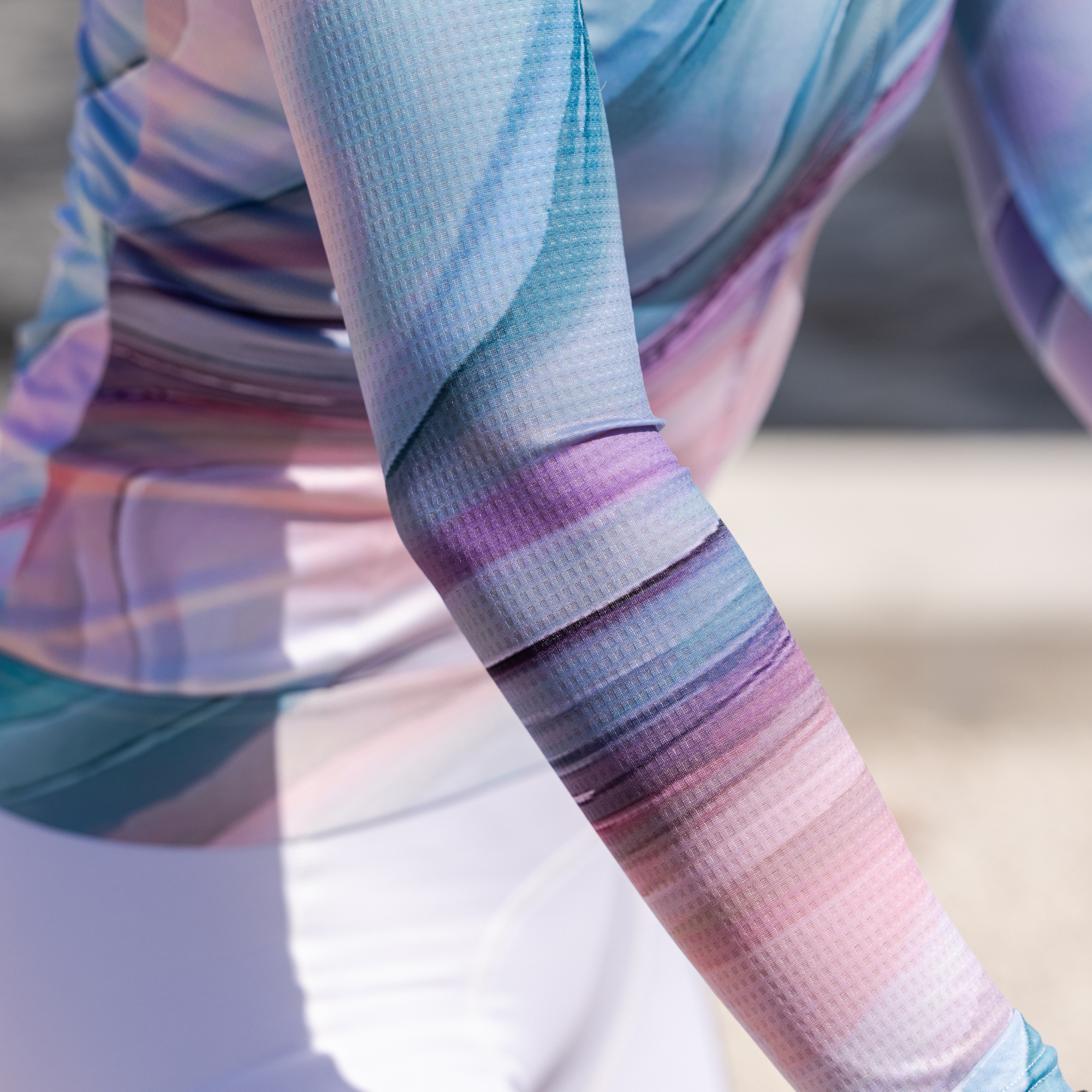 Women's Long Sleeve Pro Jersey  | Pink Swirl
