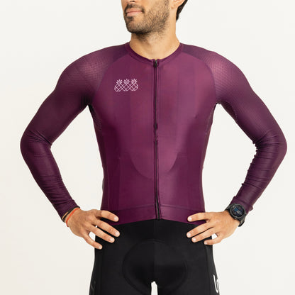 Men's Pro Long Sleeve Jersey | Plum