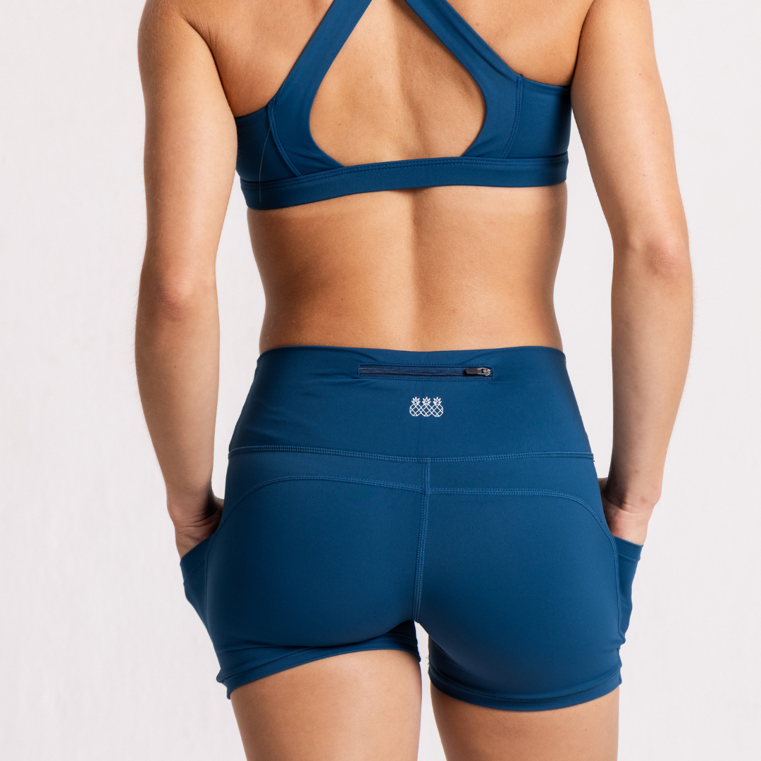OMG Pantalones Cortos Pace 4" | Verde Azulado