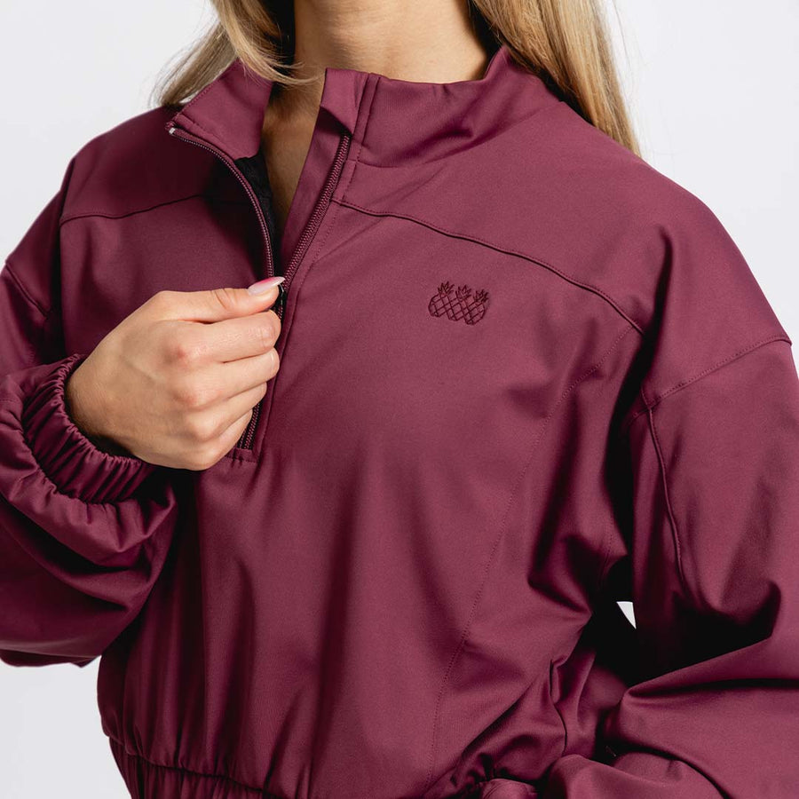 Women's Adapt Quarter-Zip Crop Jacket | Plum