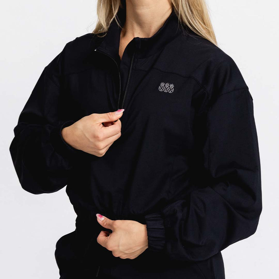 Women's Adapt Quarter-Zip Crop Jacket | Black