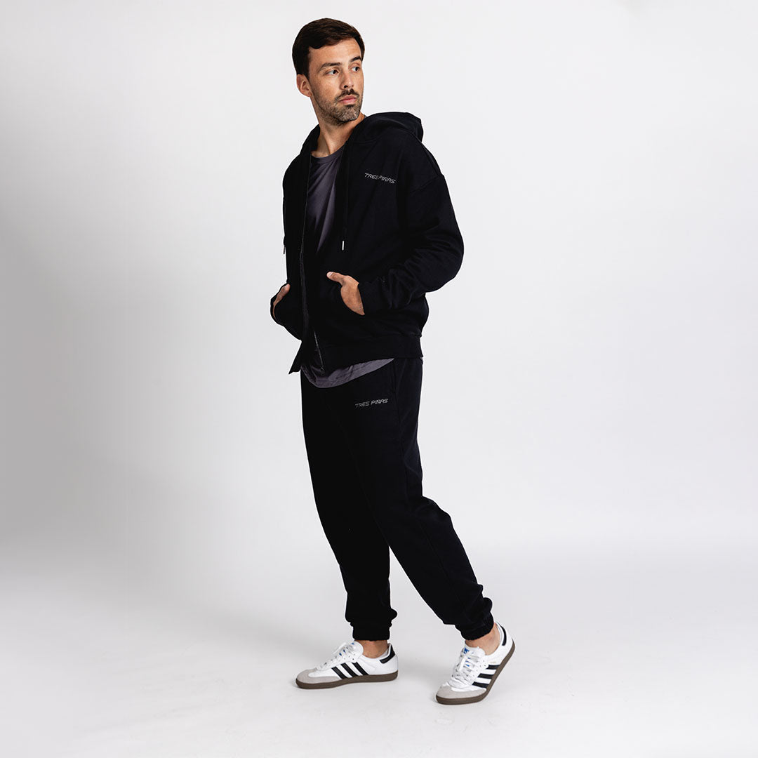 Unisex Reset Full-Zip Hoodie | Black