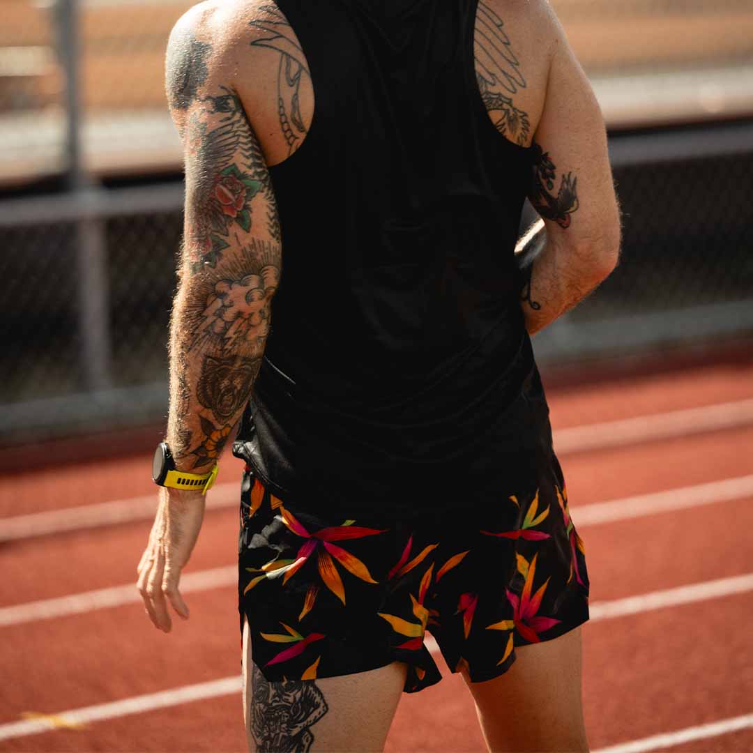 Men's Print Running Shorts | Bird of Paradise