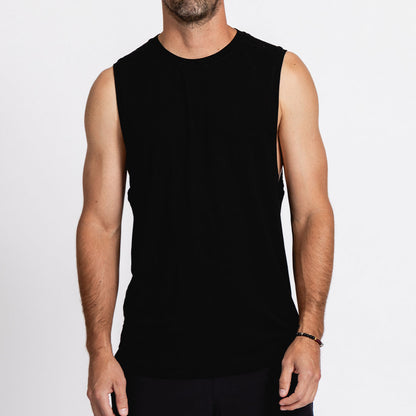 Men's Strength Muscle Tank | Black