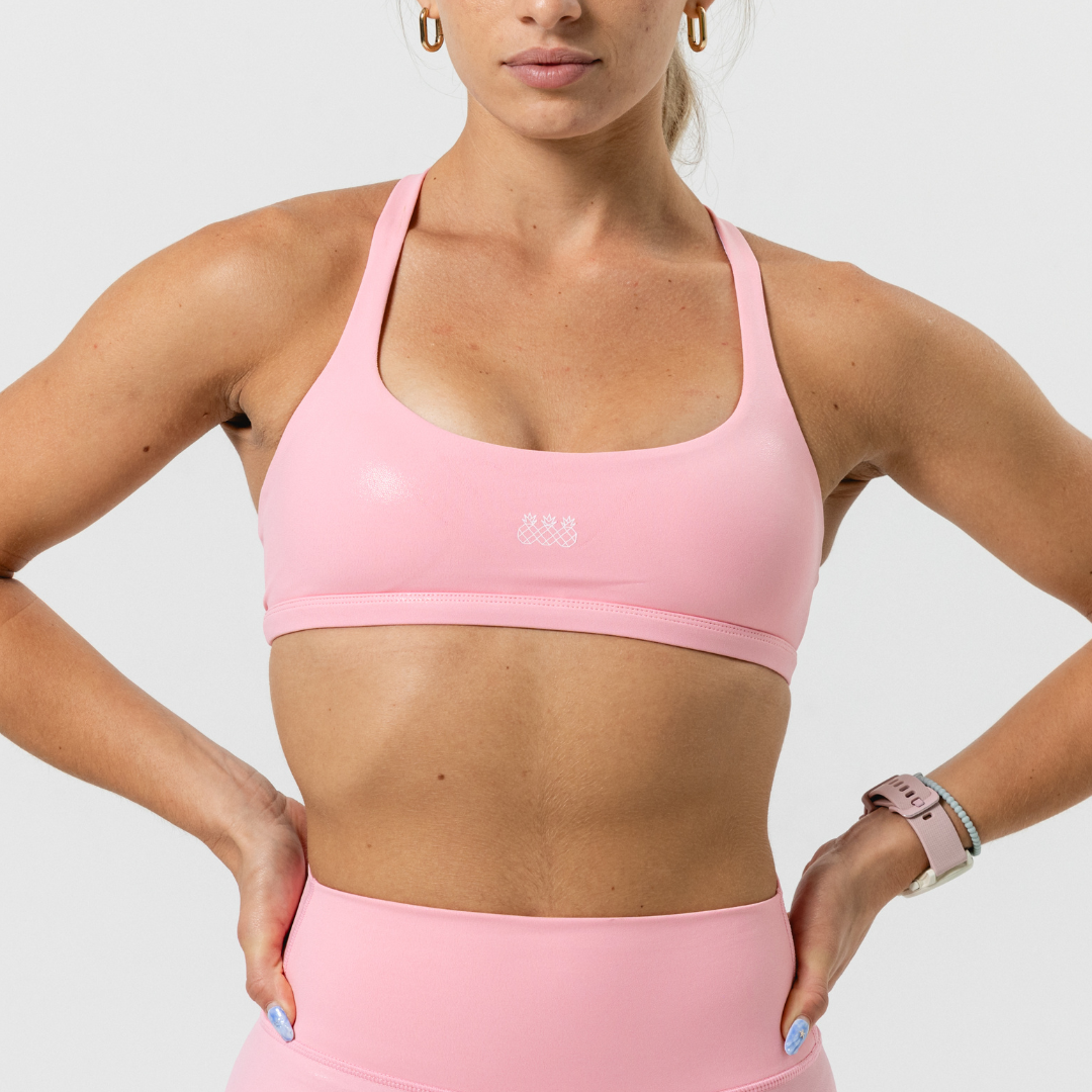 Women's Freedom Sports Bra | Pink Glitter