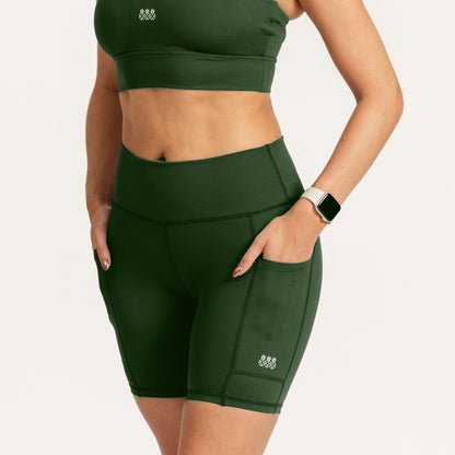 Women's OMG Shorts 6" | Forest Green