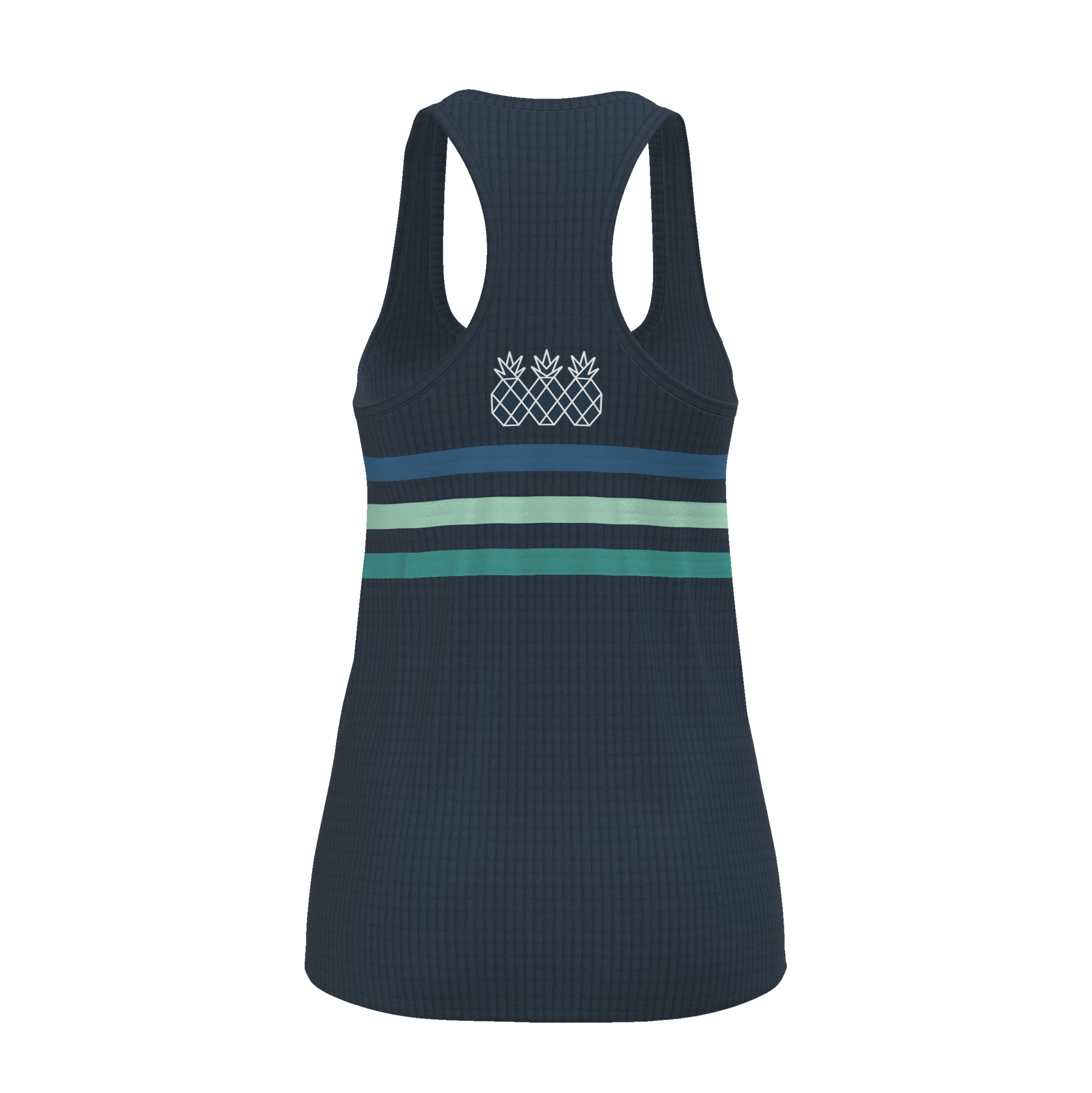 Women's Racerback Tank | Navy & Green