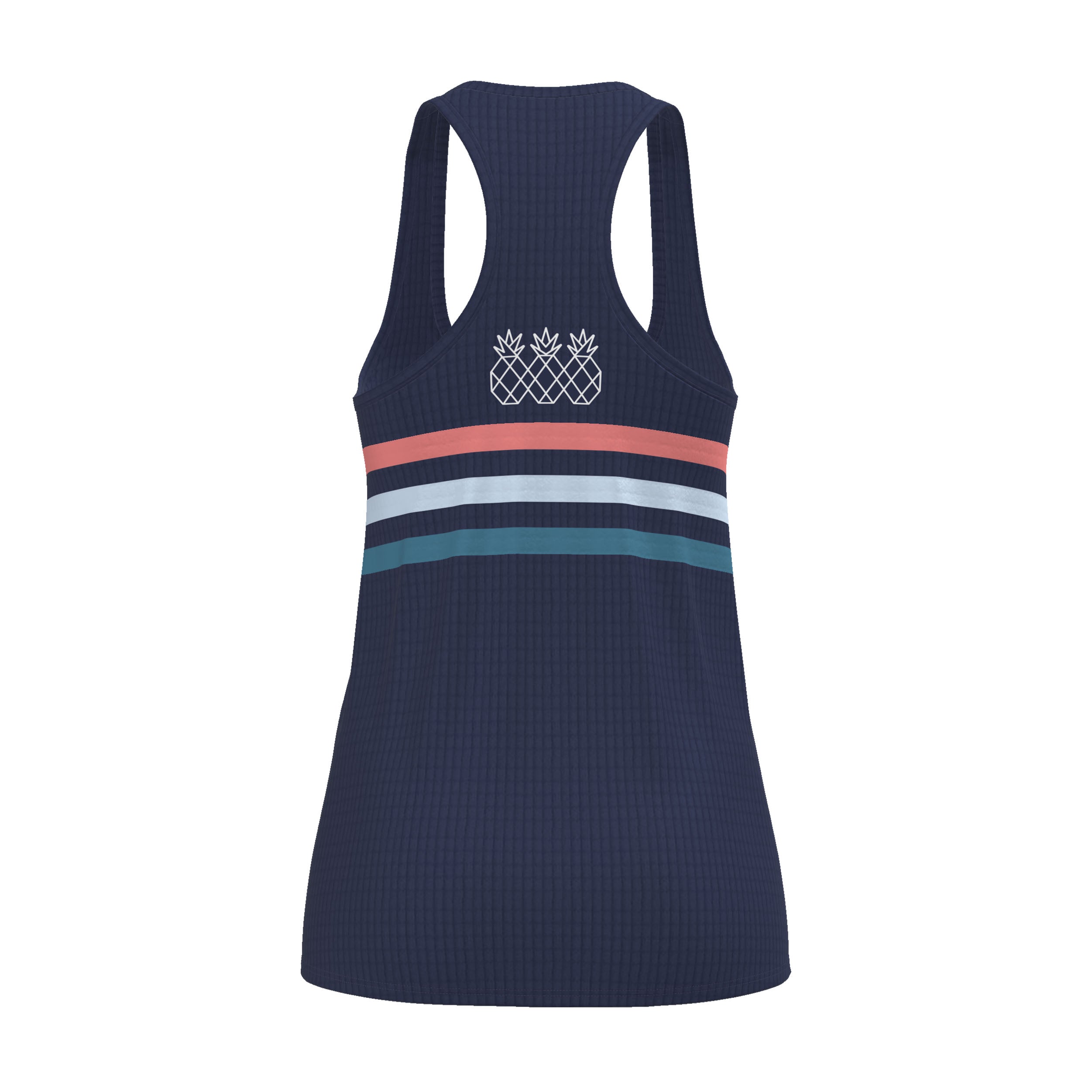 Women's Racerback Tank | Navy & Coral