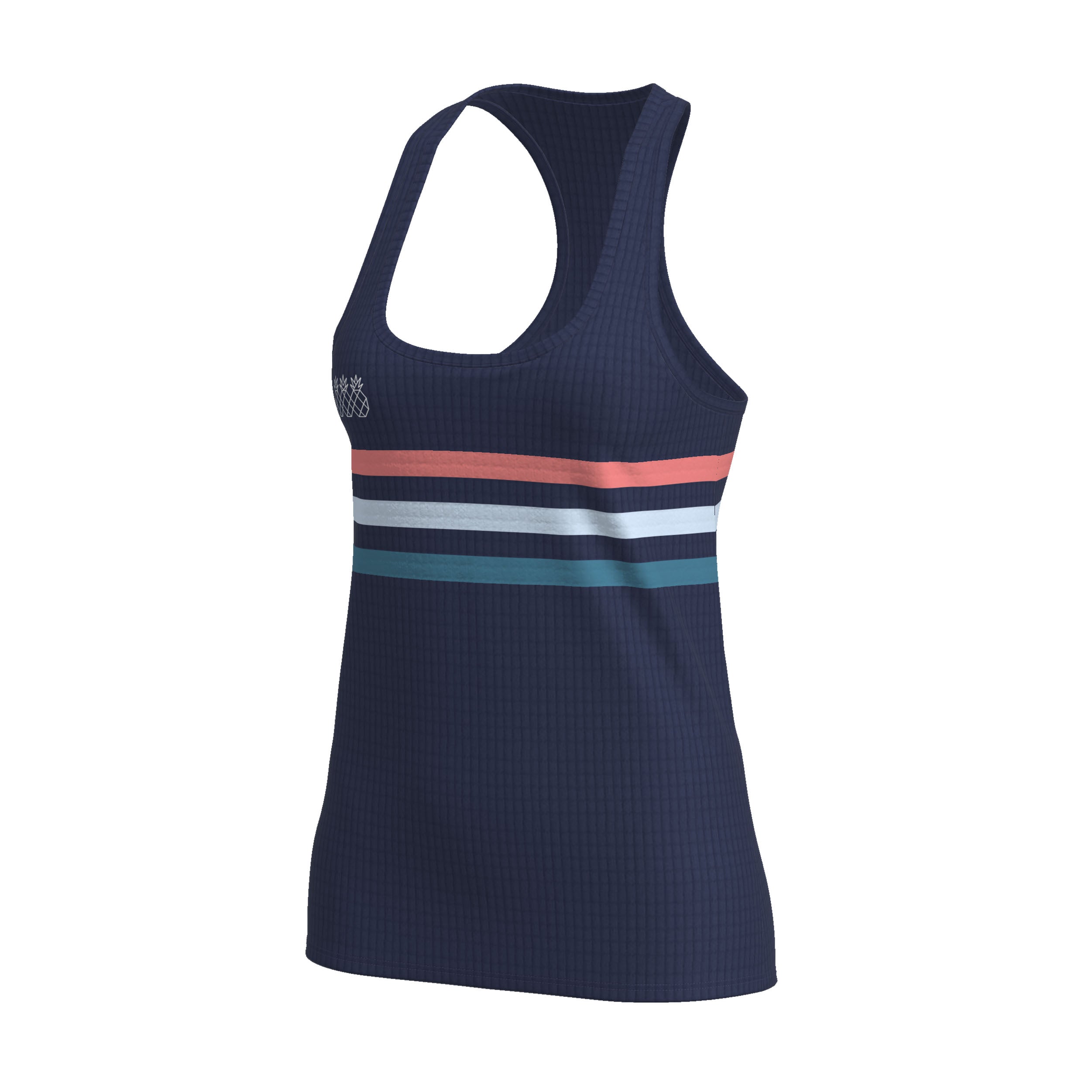 Women's Racerback Tank | Navy & Coral