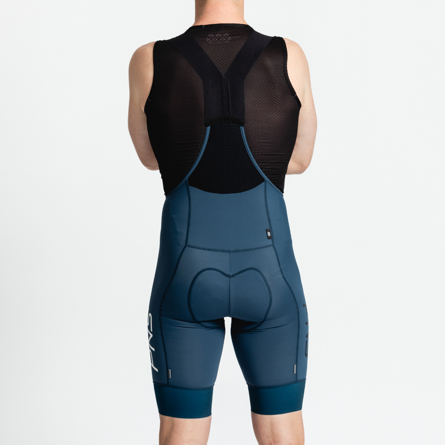 Men's Pro Bibs High Waist |  Blue Steel