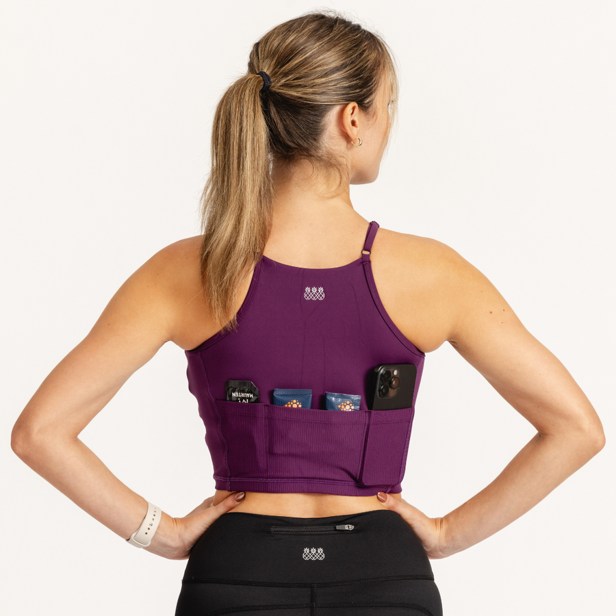 Women's Revive Run Crop | Plum