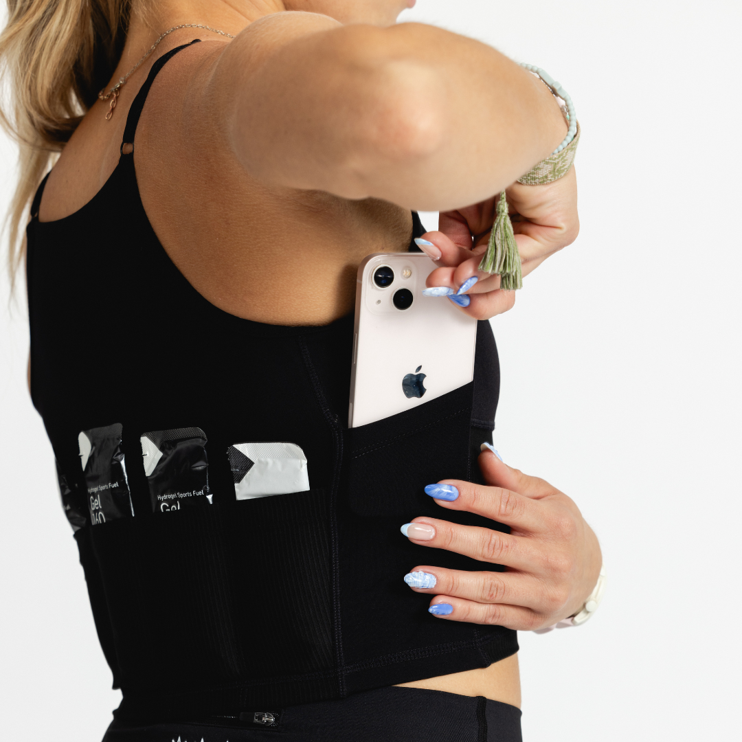 Revive Run Crop | Black