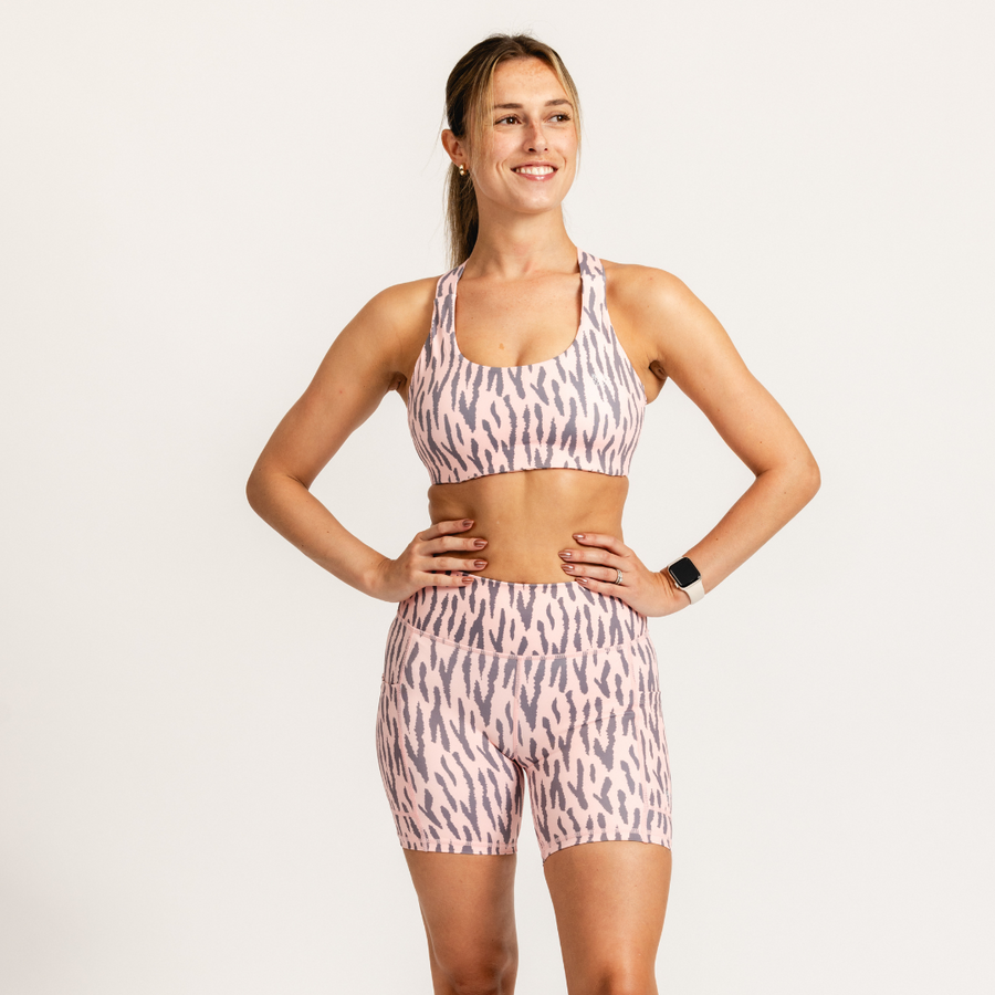 Women's Stride Sports Bra | Zebra