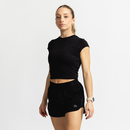 Women's Perform Crop | Black