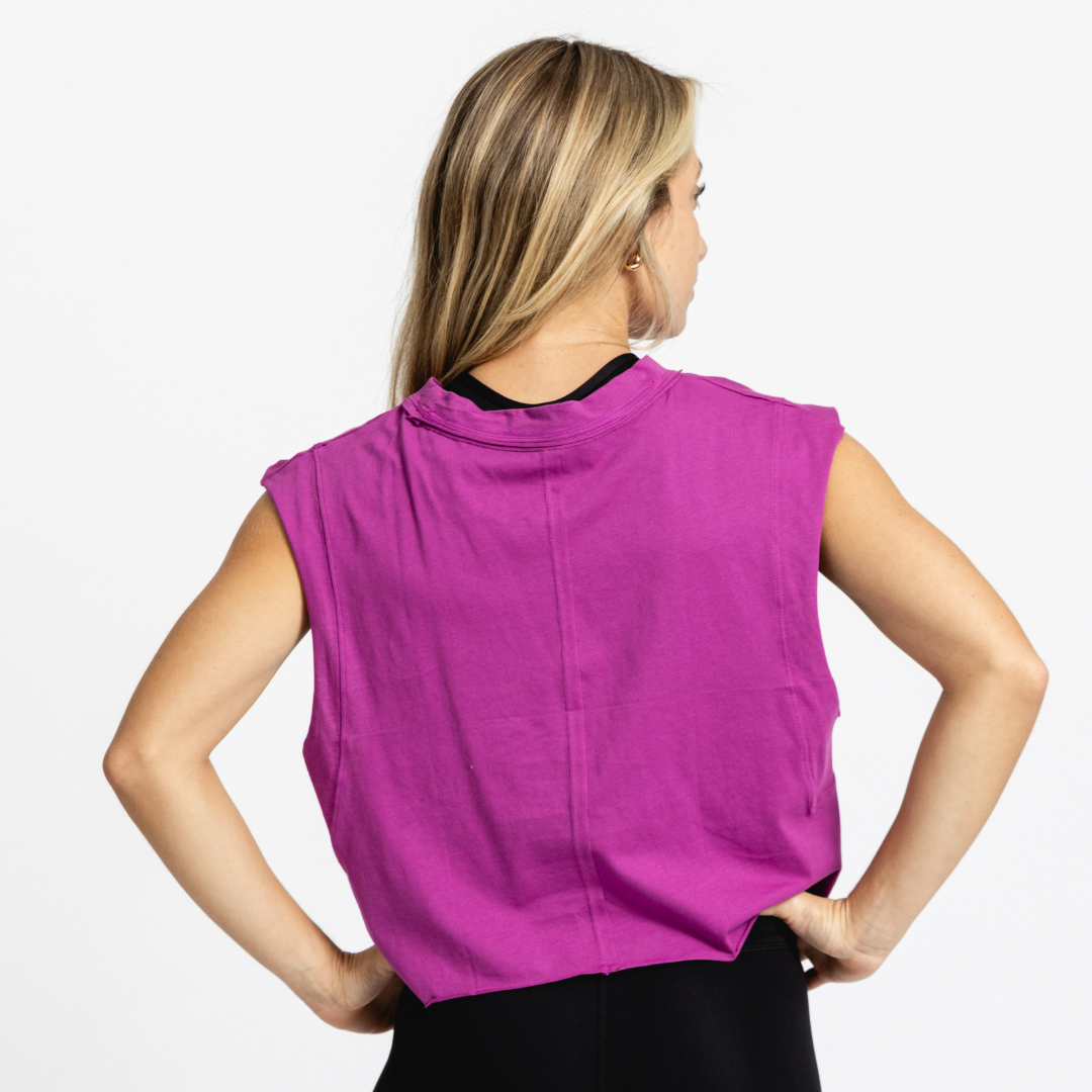 Women's With Ease Muscle Tank | Magenta