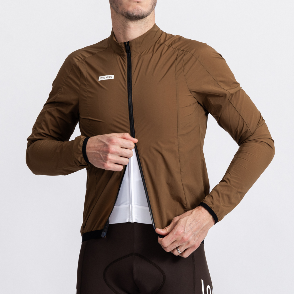 Men's Stash Windproof Jacket | Brown – Tres Piñas