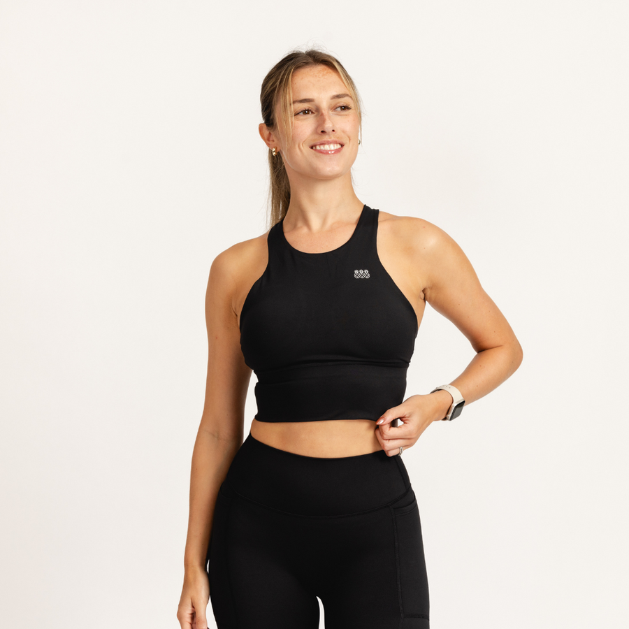 Women's Endurance Crop Top Bra | Black