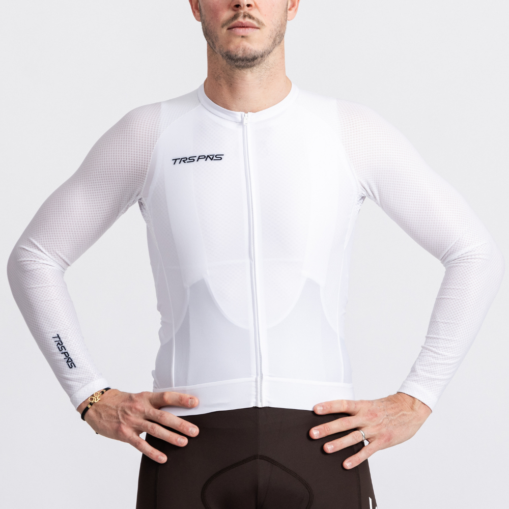 Men's Long Sleeve Jersey | White – Tres Piñas