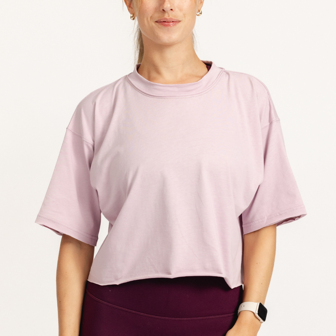 Women's With Ease Crop Tee | Lavender