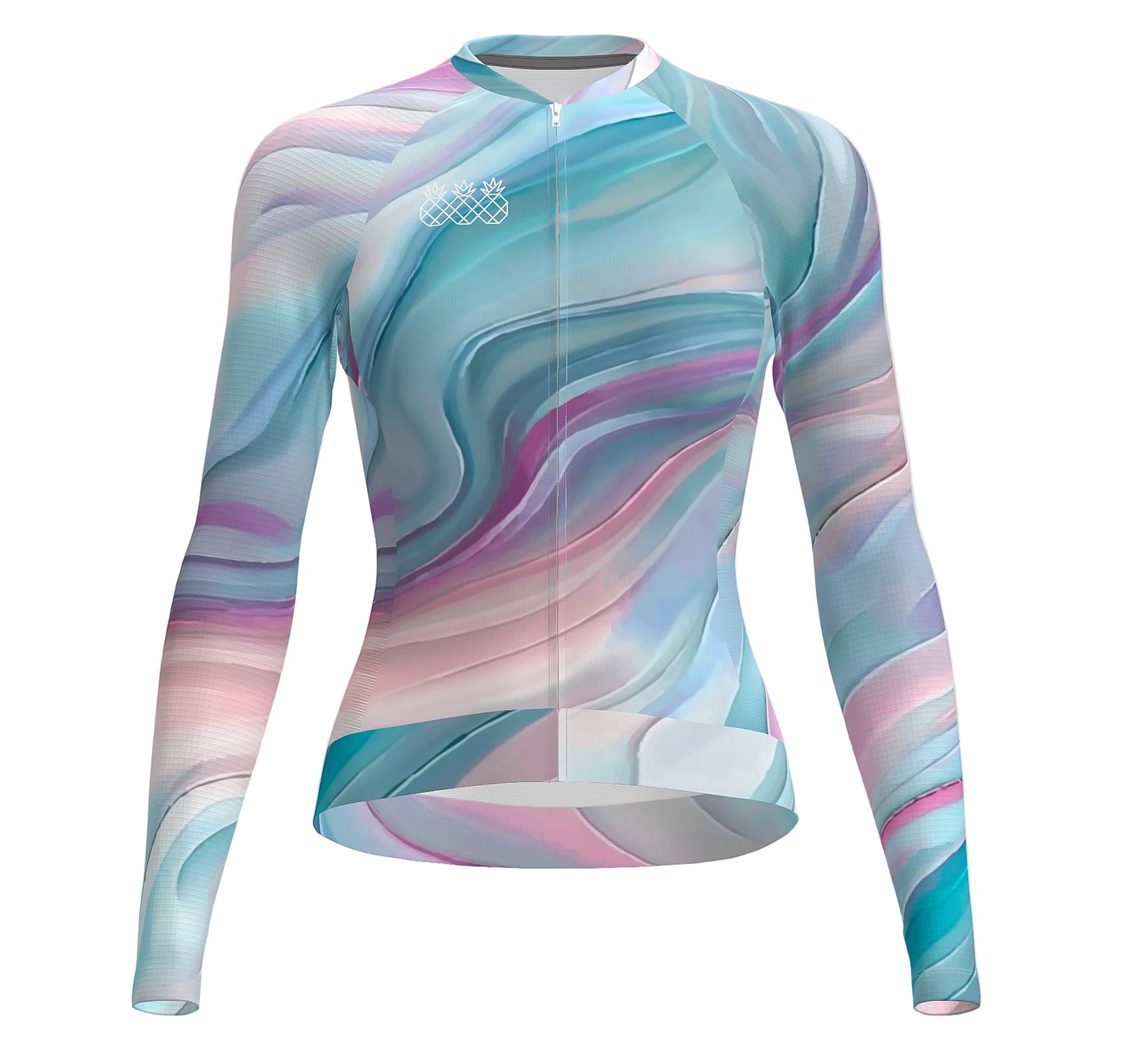 Women's Long Sleeve Pro Jersey  | Pink Swirl