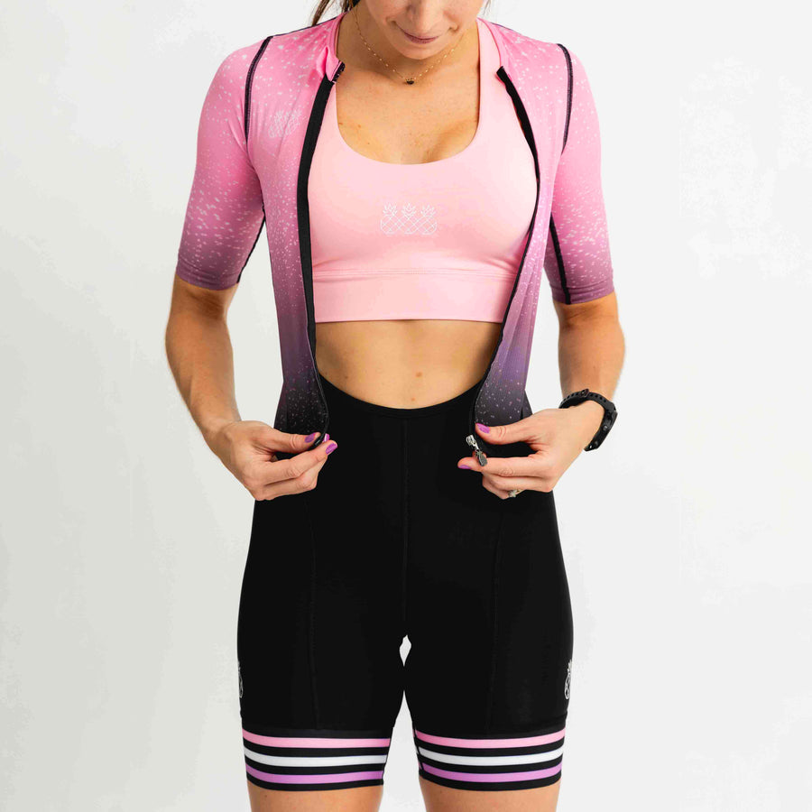 Women's Aero Tri Suit | Pink Glitter *Final Sale*
