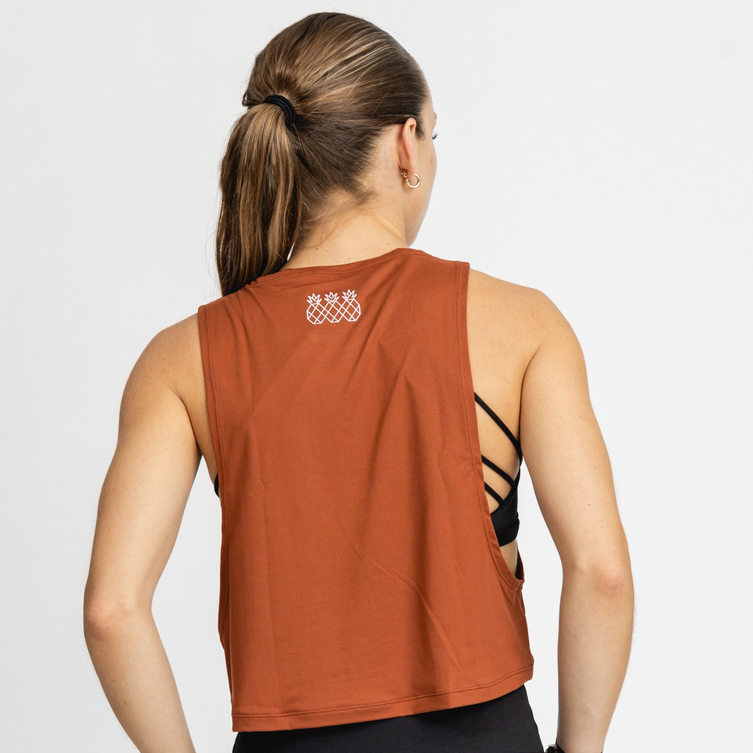 Women's Muscle Tank Crop |  Copper