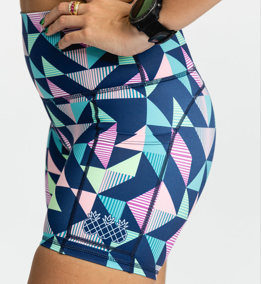 Women's OMG Shorts 5" | Pastel Pink Nautical *Final Sale*