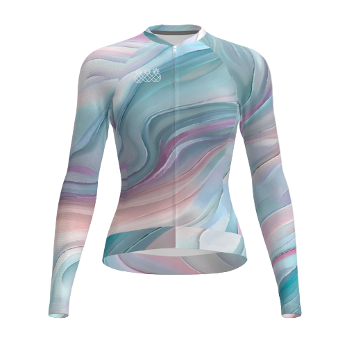 Women's Long Sleeve Pro Jersey  | Pink Swirl