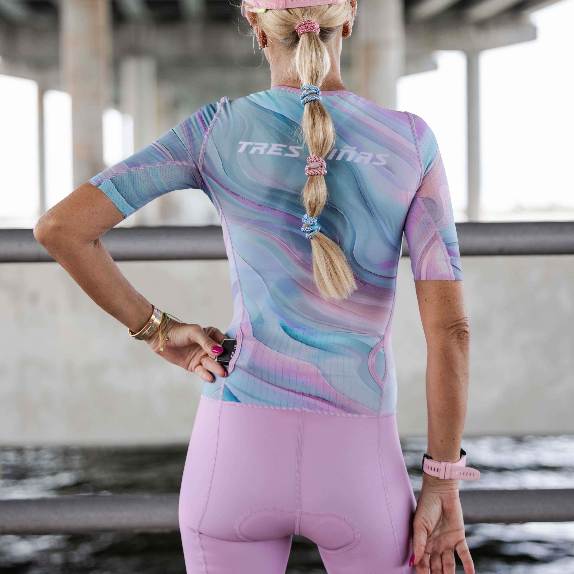 Women's Edge Tri Suit | Pink Swirl
