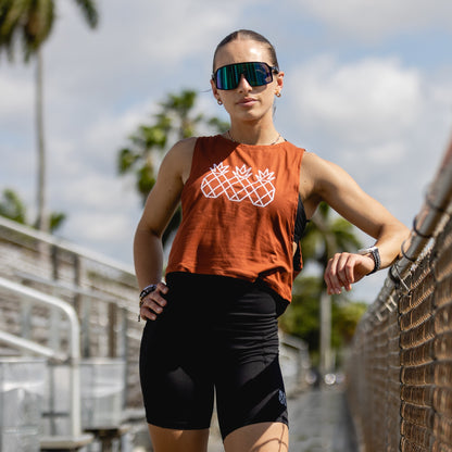 Women's Muscle Tank Crop |  Copper