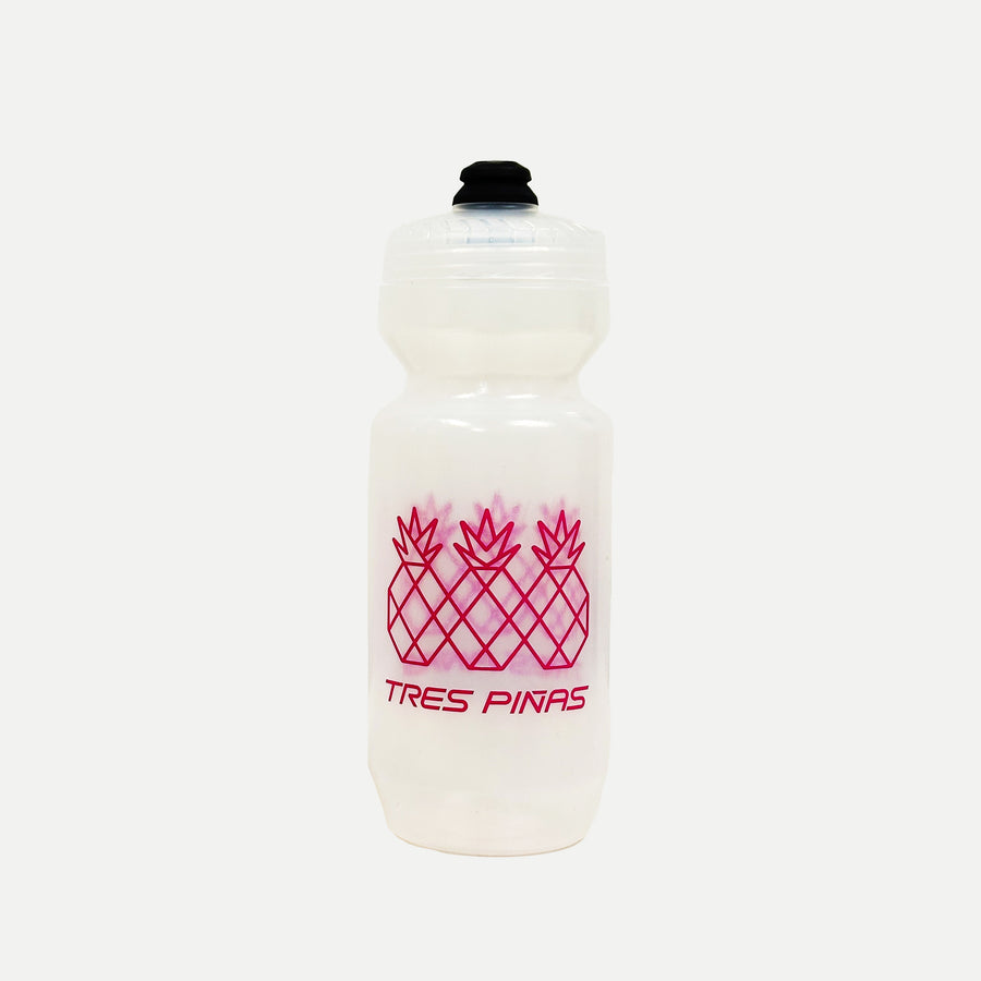 Water Bottle | Clear & Pink 22 oz