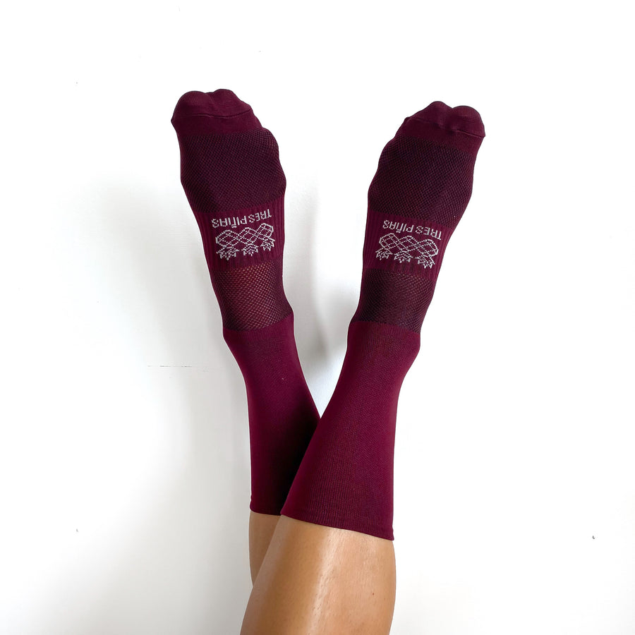 Socks | Burgundy