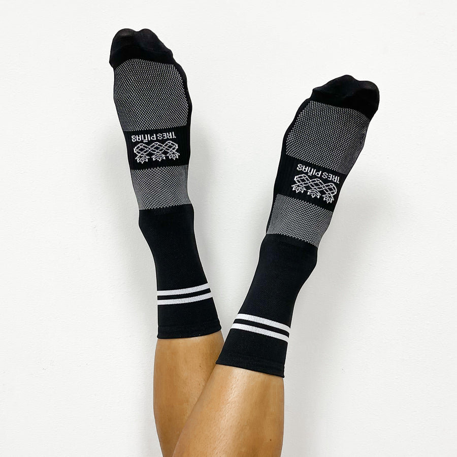 Socks | Double Stripes Black