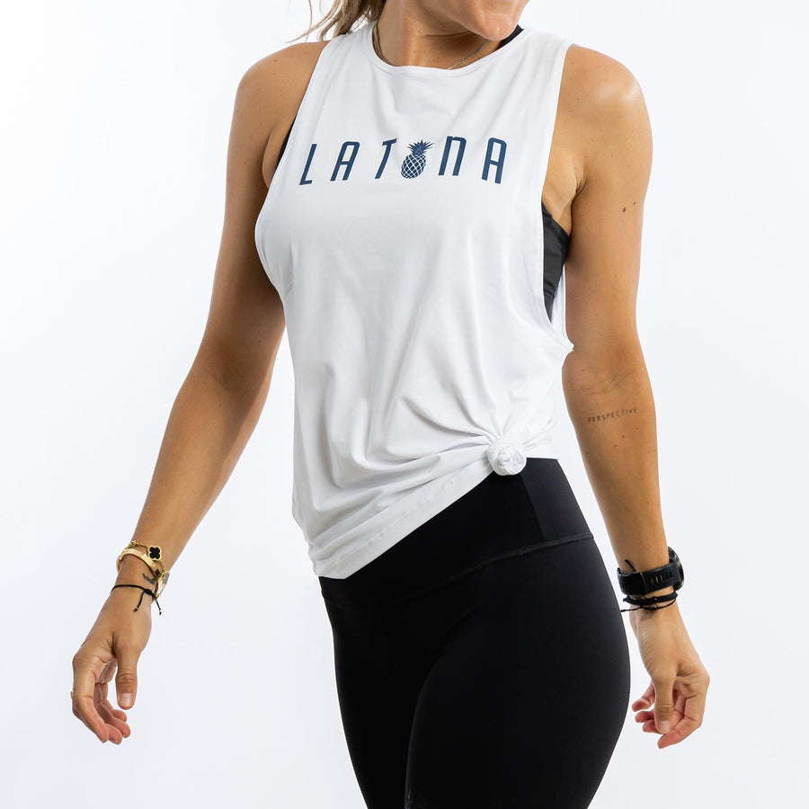 Women's Muscle Tank | Latina White