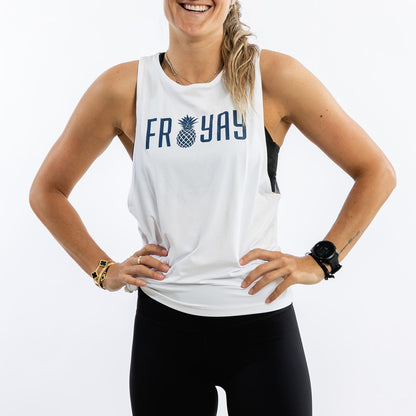 Women's Muscle Tank | Friyay White