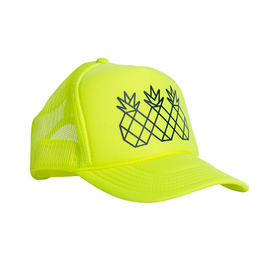 Tres Piñas Classic Trucker Hat | Neon Yellow