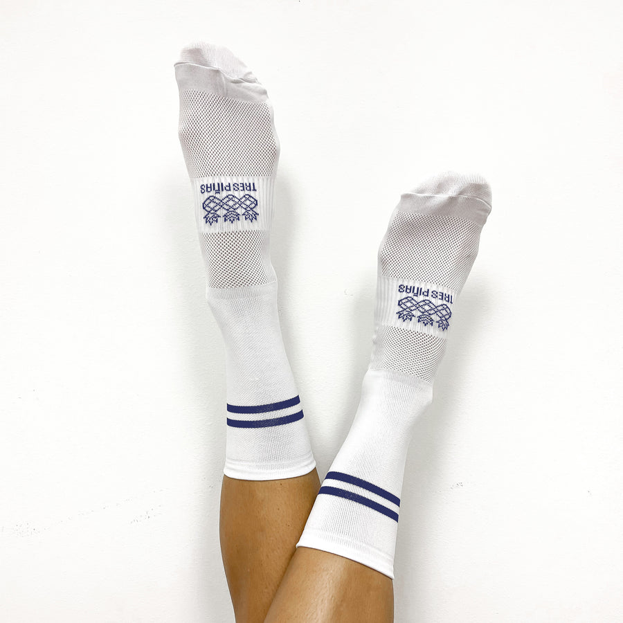 Socks | Double Stripes Dark Navy