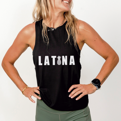 Women's Muscle Tank | Latina Black