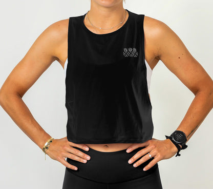 Women's Muscle Tank Crop | Black