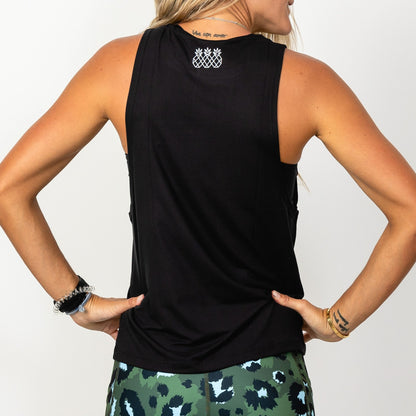 Women's Muscle Tank | Latina Black